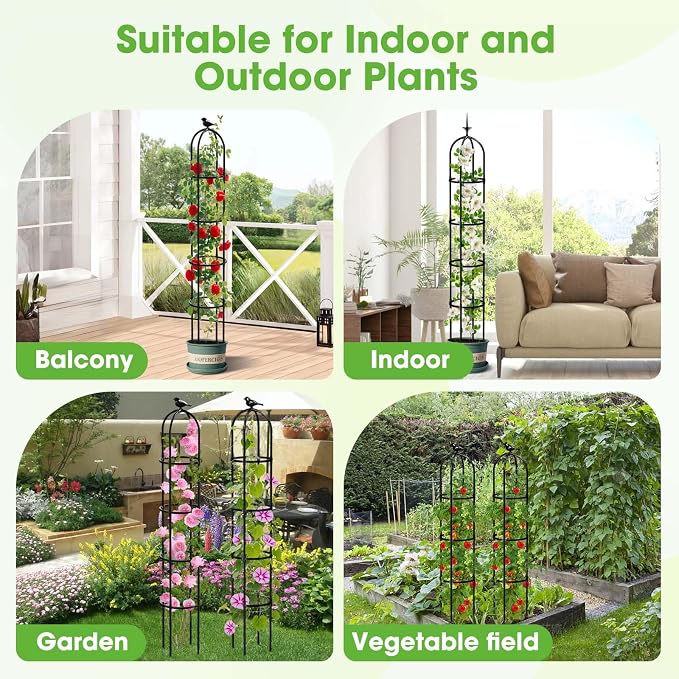 2026 Updated Garden Obelisk Trellis - Image 8