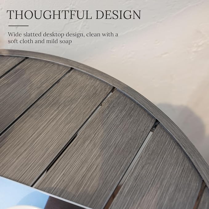 VICLLAX 47.2" Outdoor Round Patio Table - Image 3