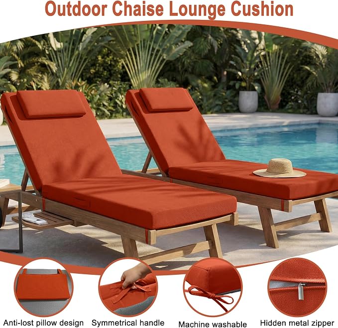 Outdoor Lounge Chair mat, 71 inches x 21 inches, Waterproof Chaise Lounge - Image 5