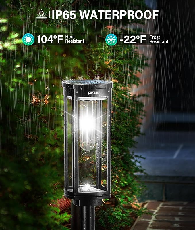 Solar Pathway Lights Outdoor 6 Pack, Bright Solar Path Lights Outside Waterproof - Image 6