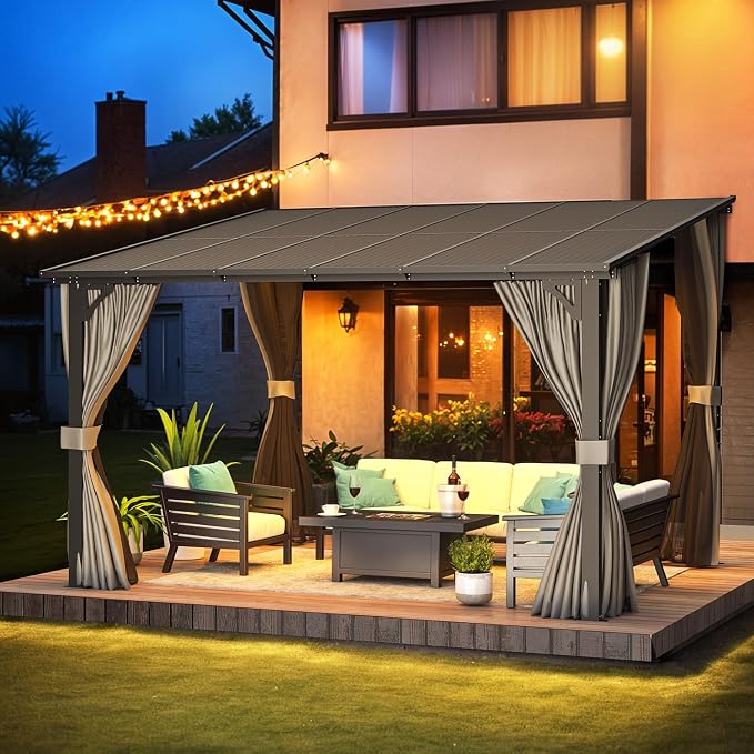 AECOJOY Wall Gazebo 12’ x 10’ - Image 6