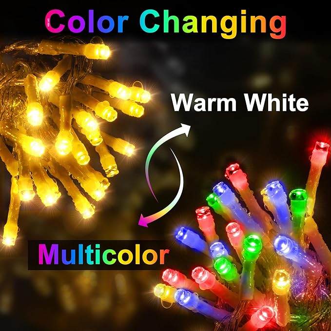 KNONEW 403ft 1000 LED Christmas Lights Color Changing String Lights Outdoor - Image 4