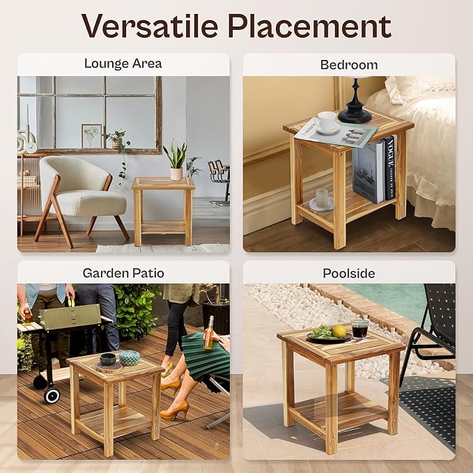 Adirondack Side Table – Weather-Resistant Rectangular End Table - Image 6