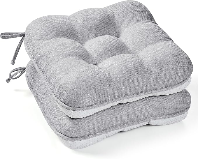BETU Chair Cushions for Dining Chairs Set of 2, 3.5" Thick Kitchen Table Chair by BETU