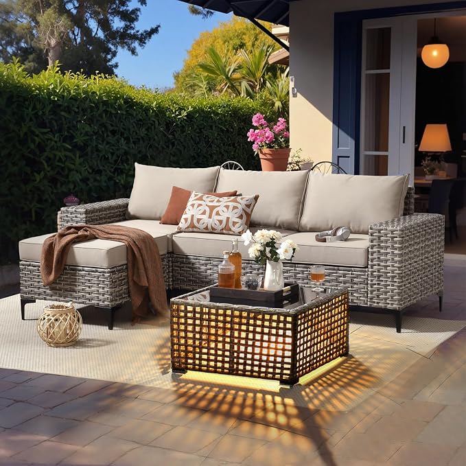 HOOOWOOO Outdoor Sectional Furniture Set - Image 8