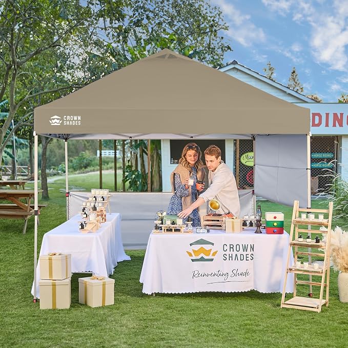 CROWN SHADES 10x10 Pop up Canopy Tent Instant Canopy - Image 2