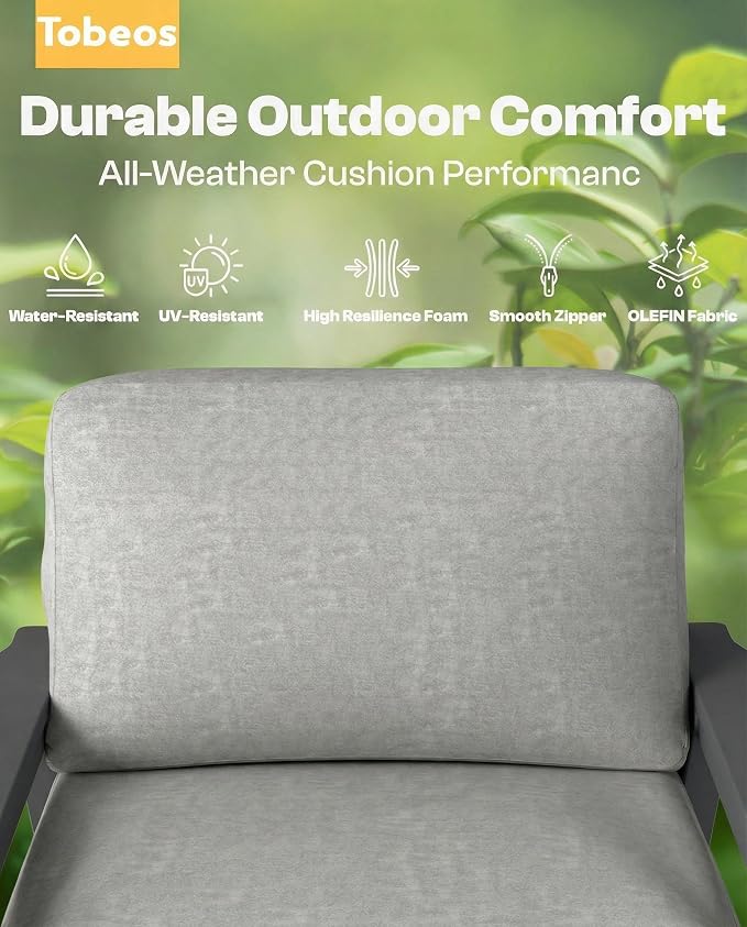 Patio Furniture Set, HDPE Outdoor Sofa Set - Image 4