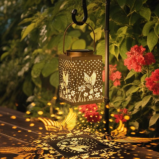 2 Pack Bronze Solar Lights Outdoor Waterproof Decorative - Image 2