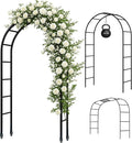 Thickened Tube Garden Arch, 7.3ft Heavy-Duty Metal by ADOROX