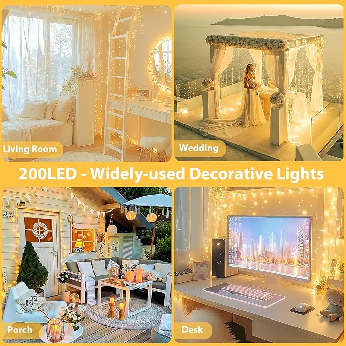 Connectable 200 LED String Lights Indoor Outdoor - Image 5