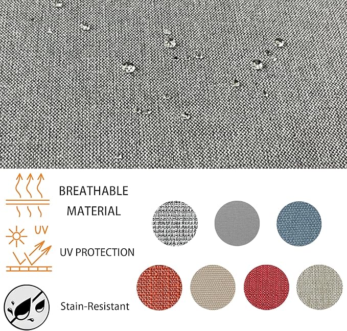 Goodgoods 22x24 inch Outdoor/Indoor Deep Seat Patio Cushion Set of 1 Resilient - Image 5