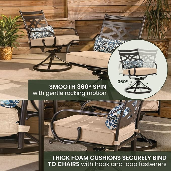 Hanover Montclair 7-Piece Outdoor Dining Set - Image 7