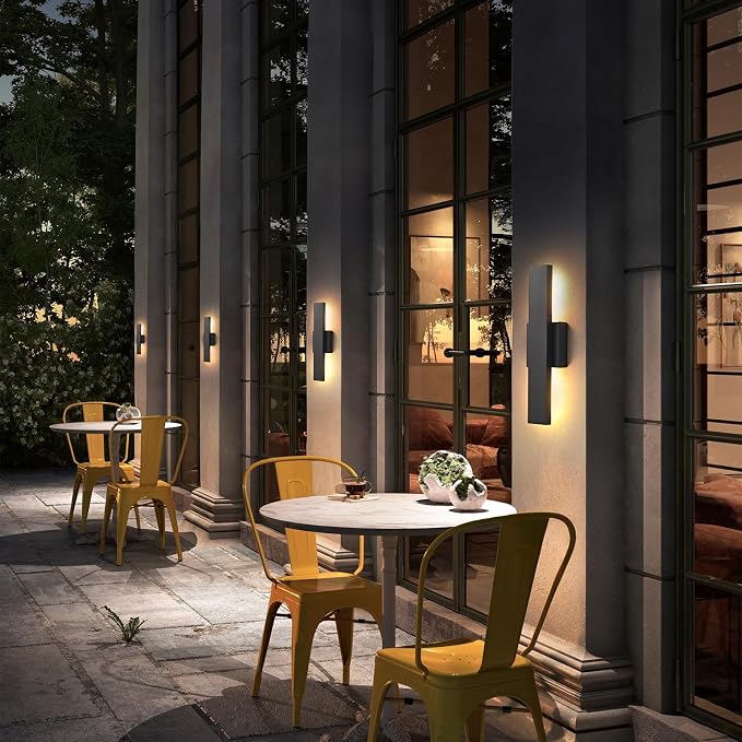 Outdoor Modern LED Wall Light Fixtures, Modern Porch Patio Light Fixture - Image 4