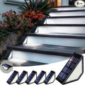 6 Pack Solar Step Lights for Outside, 24 LEDs Solar Stair Lights Waterproof IP65 by PATIOWIN