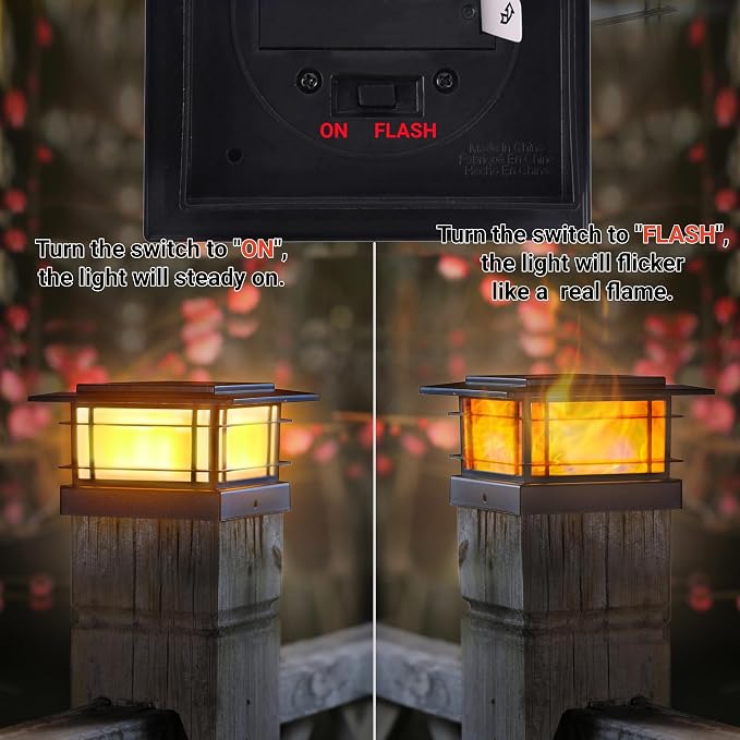 Dynaming 6 Pack Solar Post Cap Lights Outdoor - Image 5