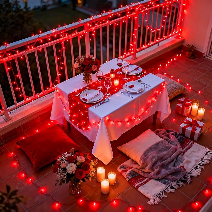 JMEXSUSS 2 Pack Solar String Lights Outdoor Waterproof, Total 66 FT 200 LED - Image 5