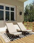 GarveeLife Outdoor Rocking Lounge Chair Set of 2, Patio Chaise Lounge by GarveeLife