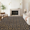 SAND MINE Reversible Mats, Plastic Straw Rug, Modern Area Rug, Large Floor Mat by SANDMIND
