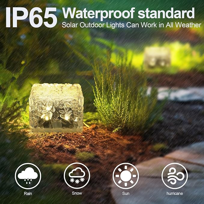 Solar Brick Lights-Outdoor Solar Lights - Image 2