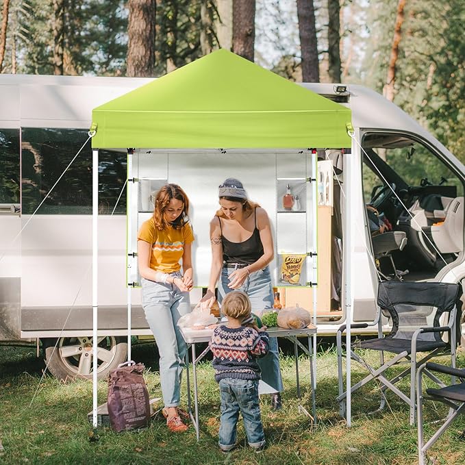 VINGLI 5x5 ft Pop Up Canopy Tent, Outdoor Small Gazebo - Image 2