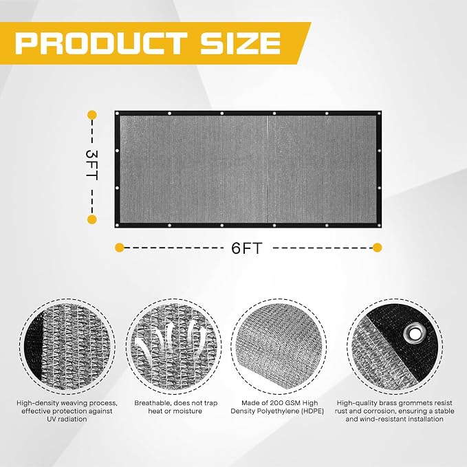 3'x 6' Pergola Shade Cover - Image 2