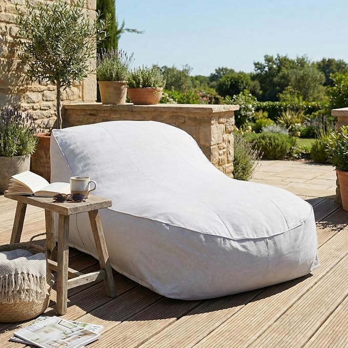 Merax Outdoor Bean Bag Lounger Chair, 73.5" Big Comfy Outdoor Bean Bag Daybed by Merax
