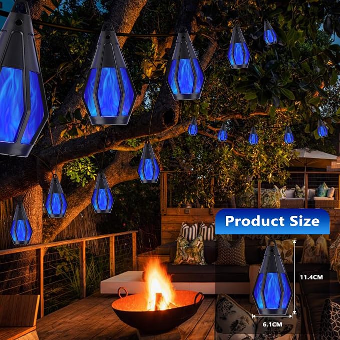 Solar String Lights for Outside, 21Ft Solar Patio Lights - Image 2
