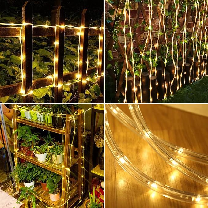 Solar Rope Light 3 Pack 39 FT 100 LEDs IP65 Waterproof Outdoor LED ‎Solar - Image 2