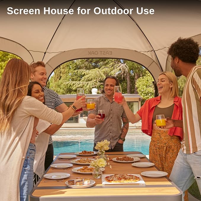 East Oak Screen House Tent Pop-Up, Portable Screen Room Canopy Instant Screen - Image 9
