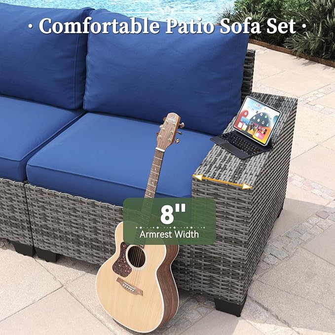 Aoxun 6 Piece Patio Furniture Set - Image 2