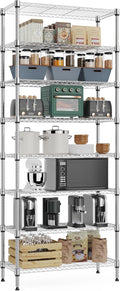 8 Tier 2000 lbs Storage Rack Metal Wire Shelving Unit, Storage Standing Shelf by MEIGAOPLASTICANDMETALHKCOLIMITED