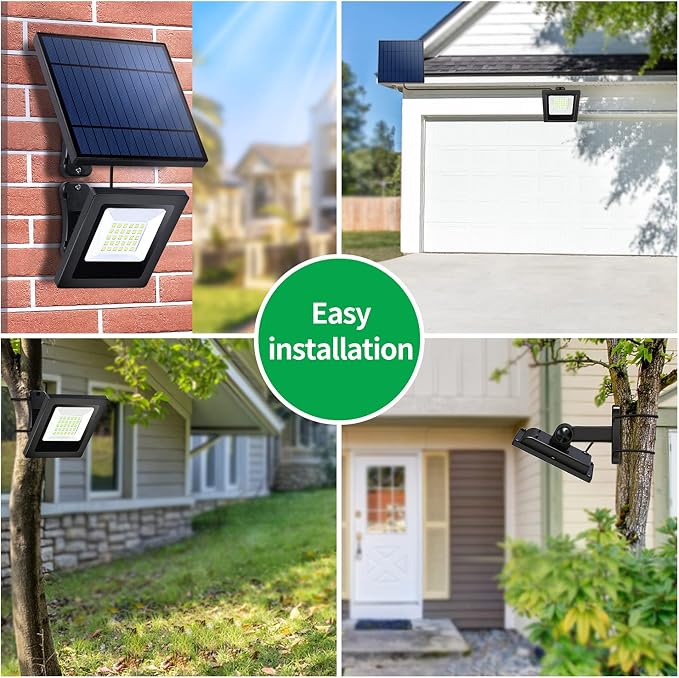 Solar Lights Outdoor, Solar Powered Flood Lights Weatherproof, Dusk to Dawn Led - Image 9