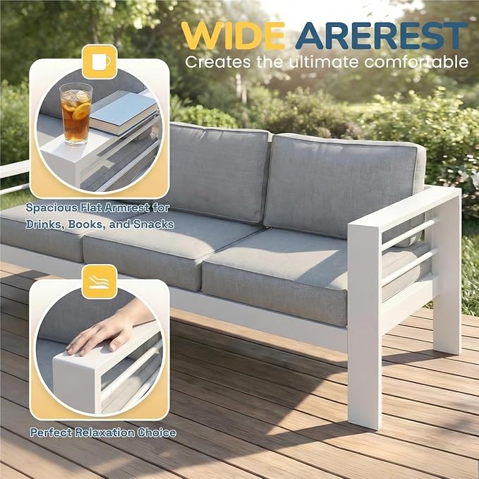Solaste Aluminum Patio Furniture Set - Image 5