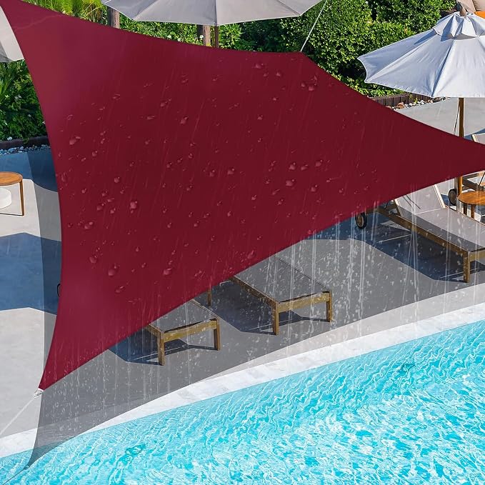 Coarbor 19'x20' Waterproof Sun Shade Sail Rectangle Canopy Shade Cover by Coarbor