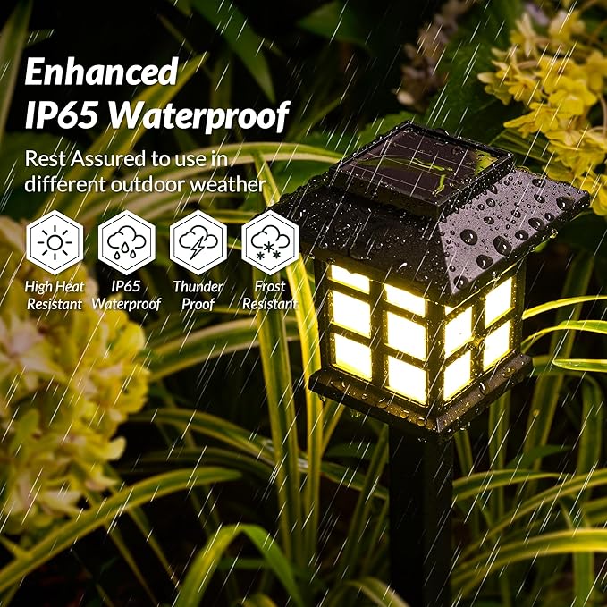 SOLPEX 16 Pack Solar Outdoor Lights, Path Lights, Walkway Lights Outdoor - Image 2