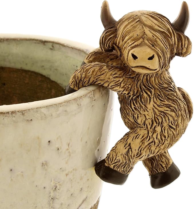 The Bridge Collection Highland Cow Pot Hanger by TheBridgeCollection