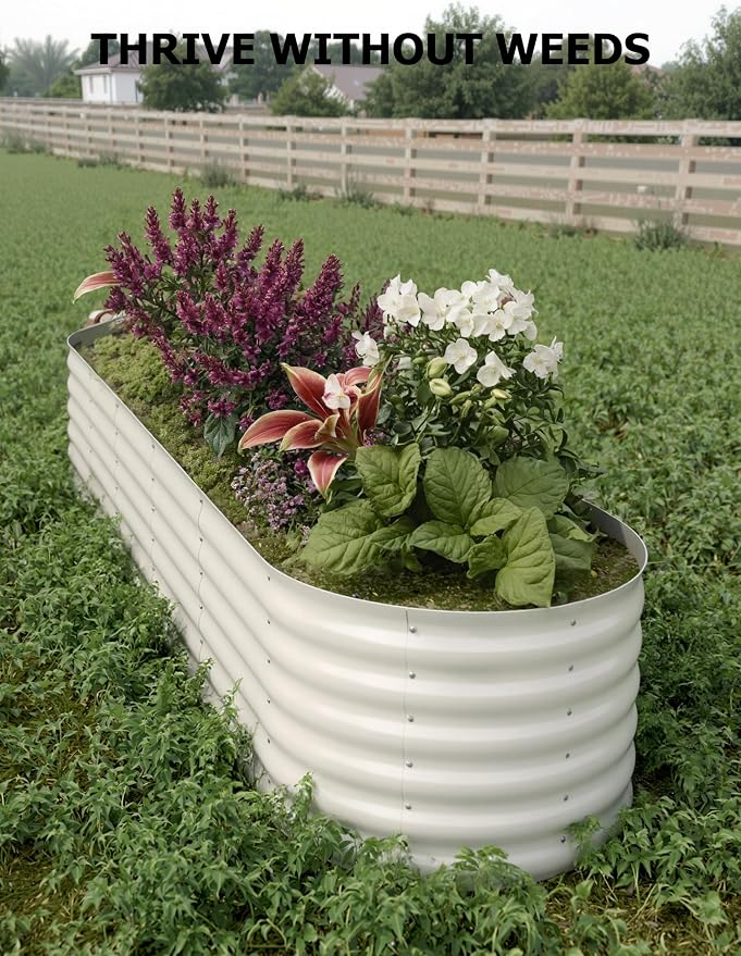2 Pcs Raised Garden Beds Outdoor 8x2x1.5 ft - Image 7