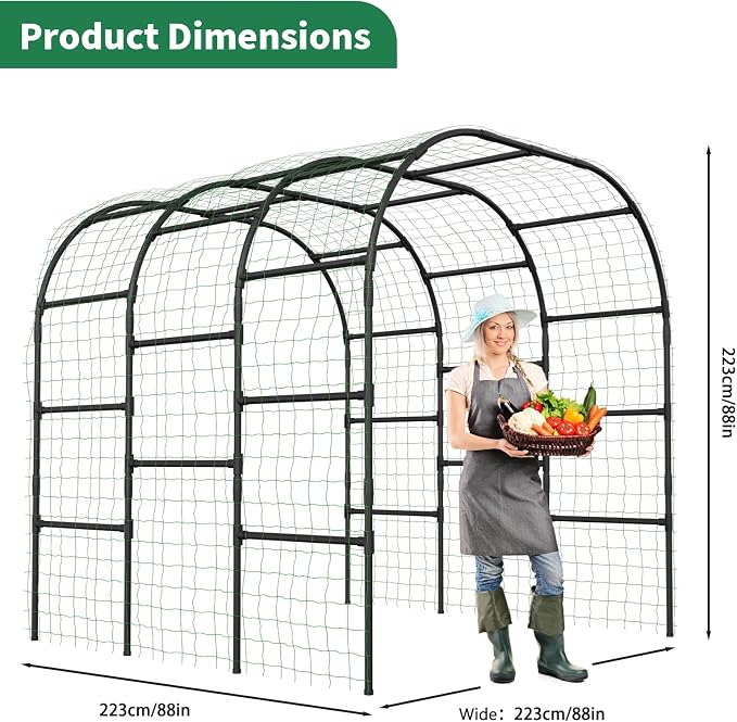SUNYRISY Garden Arch Trellis for Climbing Plants Outdoor - Image 2