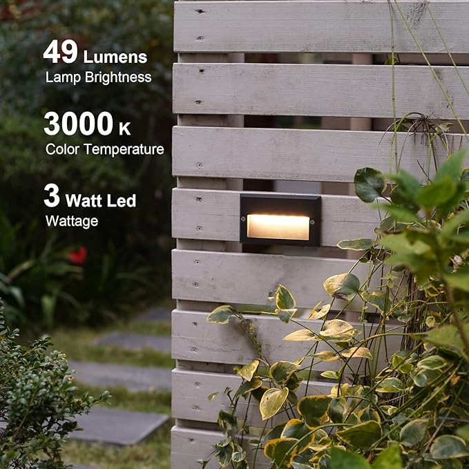 GOODSMANN Low Voltage Step Lights 5.5 Inch Outdoor 12V AC Landscape Stair - Image 2