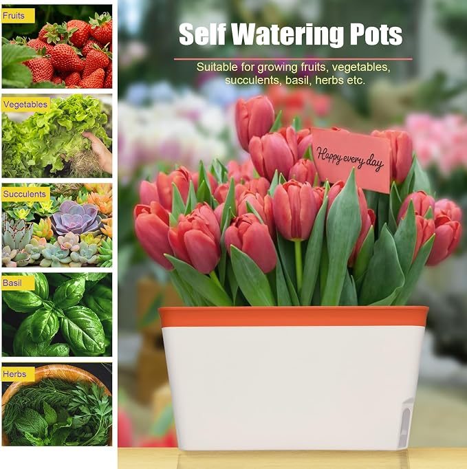 OurWarm 3 Pack Self Watering Herb Planter Set - Image 7