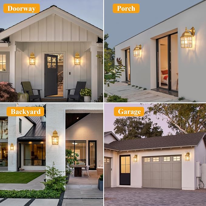2-Pack Outdoor Porch Light Fixtures - Image 7