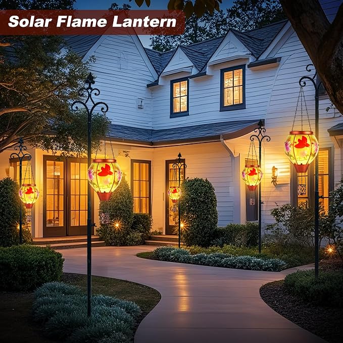 Cardinal Solar Hot Air Balloon Lantern, Outdoor Decor - Image 8