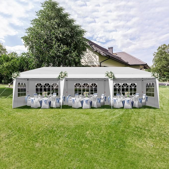 VINGLI Pop Up Canopy Tent with Sidewalls, Outdoor Gazebo Canopy Tent, Patio - Image 2