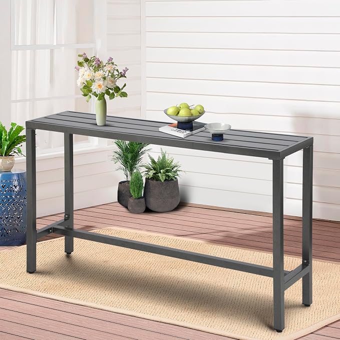 Outdoor Patio Counter Height Bar Table by Unknown