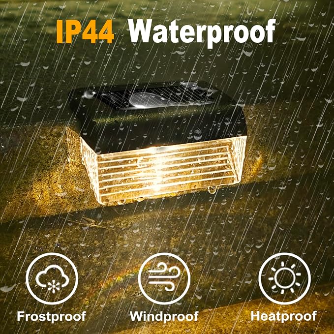 Solar Fence Lights Outdoor 8 Pack - Image 5