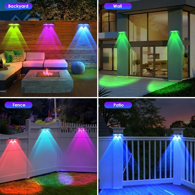 Solar Fence Lights Outdoor - Image 7
