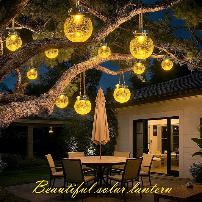 DBF Solar Lanterns Outdoor 2 Pack - Image 2