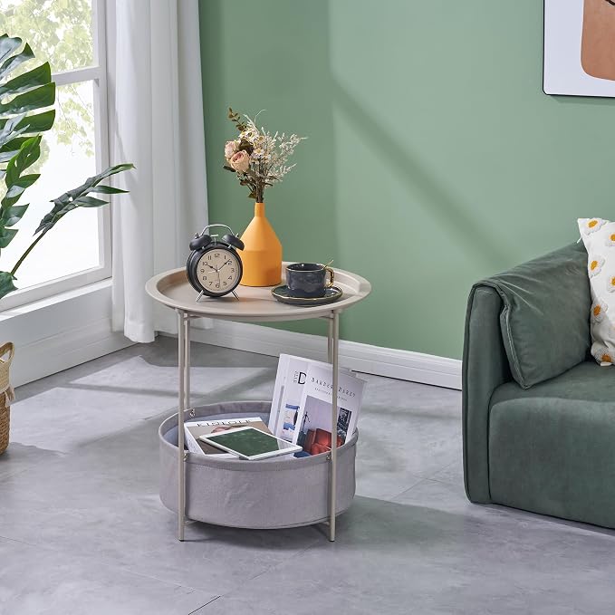 VECELO Round Side/End Table - Image 2