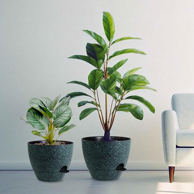 12/10/9 inch Large Self Watering Pots, Plant Pots - Image 7