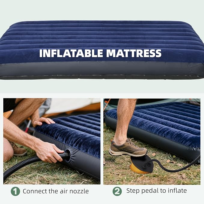 Outsunny Camping Tent Cot, Folding Tent Cot Combo - Image 6